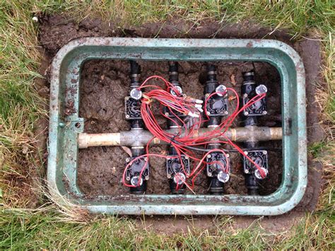 sprinkler wiring junction box|home depot sprinkler valve box.